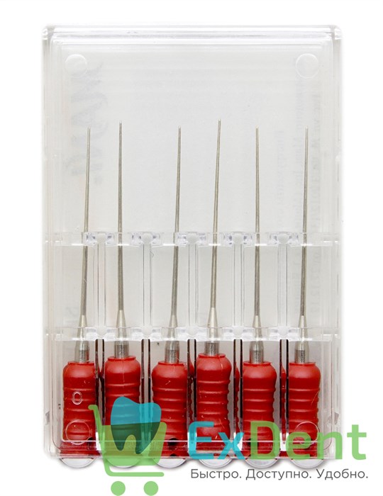 Pluggers (Плаггеры) №25, 25 мм, MANI, инструмент для пломбирования канала (6 шт) 14297 - фото 26958