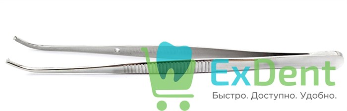 Пинцет Кушинга хирургический изогнутый 12,5 см (15-290) 15737 - фото 26995