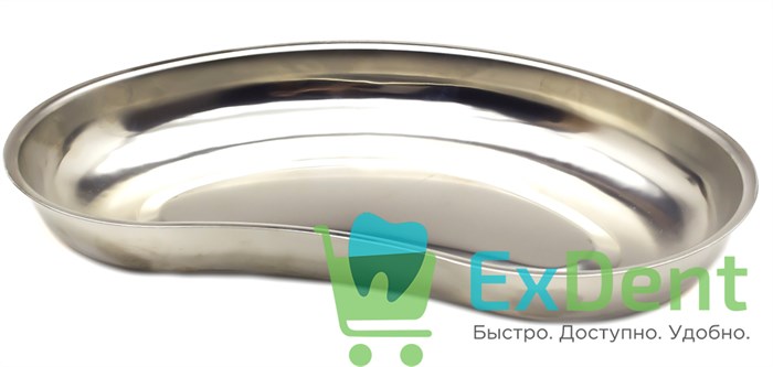 Лоток почкообразный ЛМП-160, объем 0,1 л, нержавеющая сталь (160 х 85 х 28 мм) 17682 - фото 27259