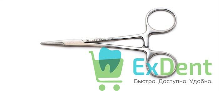 Зажим Legrin, кровоостанавливающий, прямой (12,5 см) 14490 - фото 27271