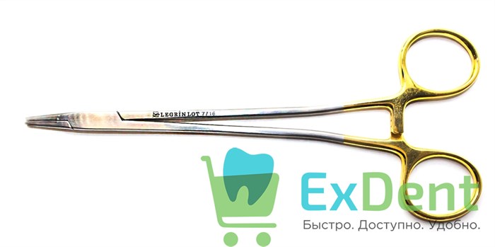 Иглодержатель, Legrin, TC (18 см), кольца золотые 14487 - фото 27280