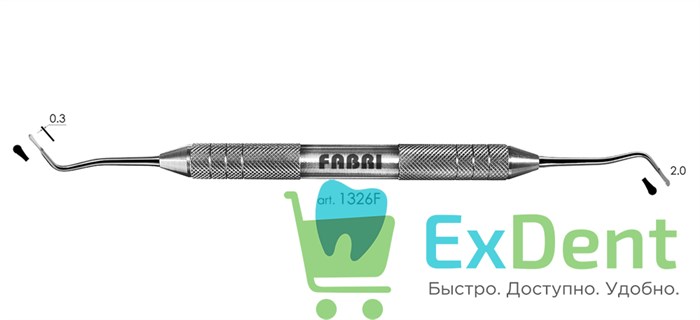 Инструмент для укладки ретракционной нити 1326F, Fabri 14916 - фото 27316