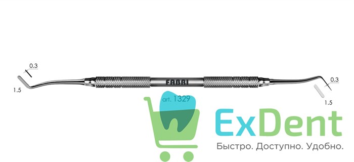 Гладилка малая двухсторонняя 1329, Fabri 14928 - фото 27319