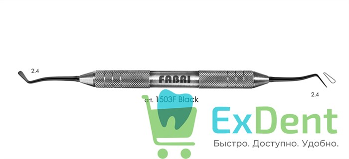 Штопфер-гладилка средняя 1503F Black, Fabri 14937 - фото 27449