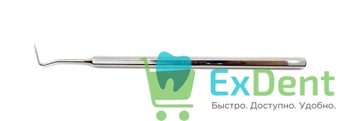 Зонд зубной изогнутый (15 см), рабочая часть 15 мм, Струм 19228 - фото 27487