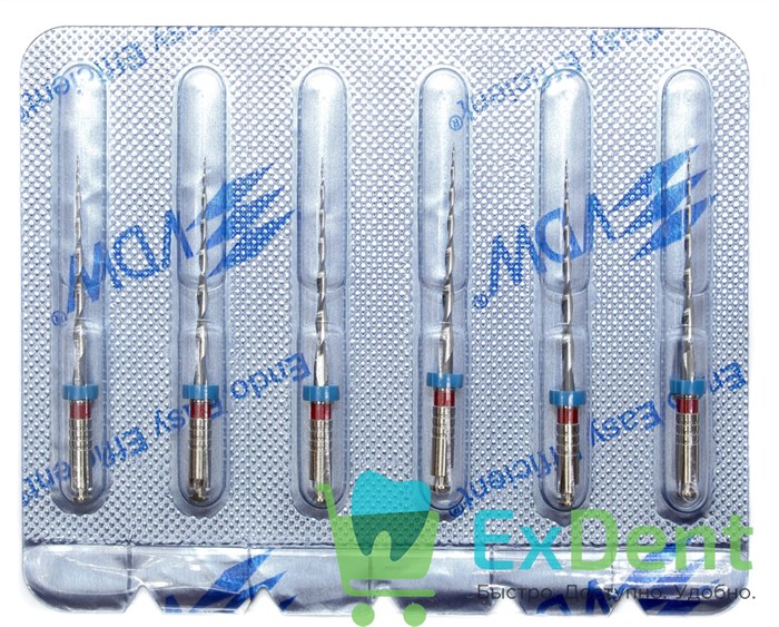 Mtwo-File NiTi №25/.06, 21/25 мм, система вращающихся файлов, блистер (6 шт) 19404 - фото 27529