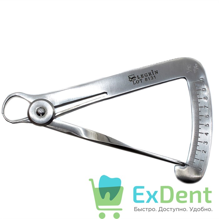 Микрометр для металла двухсторонний, типа кронциркуль 14817 - фото 27560