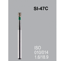 Боры алмазные Mani SI-47C 010/014 FG - обратный конус, зеленый (5 шт) 20441 - фото 27841