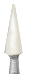NAS02 FG Головка керамическая NTI Арканзас, конус остроконечный - для финирования композитов 20866 - фото 28326
