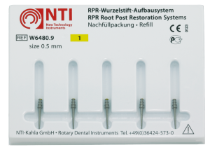 Штифты титановые №1, размер 0,5 мм, для восстановления культи NTI (5 шт) 20233 - фото 28368