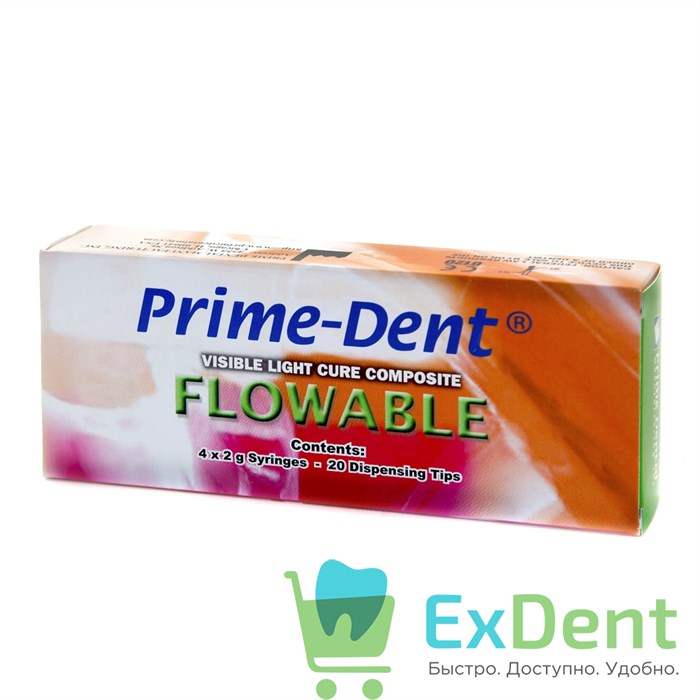 PrimeDent (ПраймДент)  Flow А2 - композит (4 х 2 г) 16785 - фото 28665