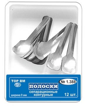 Полоски сепарационные металлические контурные (12 шт) 18199 - фото 28676