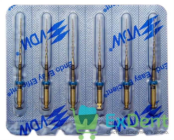 Mtwo-File NiTi №40/.04, 21/31 мм, система вращающихся файлов, блистер (6 шт) 19411 - фото 29434