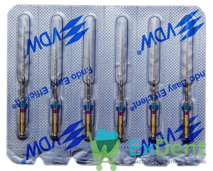 Mtwo-File NiTi №10/.04, 21/31 мм, система вращающихся файлов, блистер (6 шт) 19405 - фото 29438