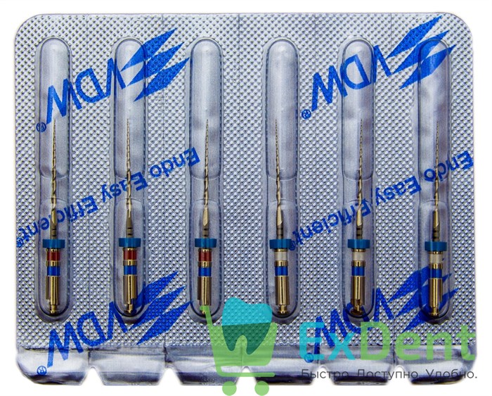 Mtwo-File NiTi, 3х15/05, 3х25/05, 21 мм. 16/21 мм, блистер (6 шт) 16061 - фото 29446