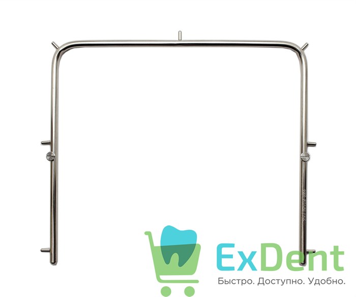 Рамка для латексного листа раббердама (коффердама) (108 х 95 мм) металлическая 15738 - фото 29493