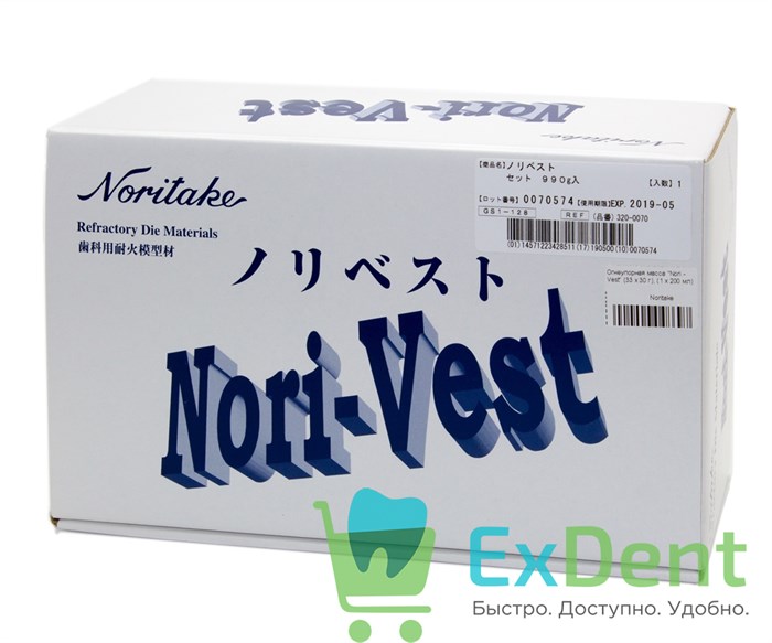 Огнеупорная масса "Nori - Vest EX-3" (33 х 30 г + 200 мл) 17544 - фото 29746