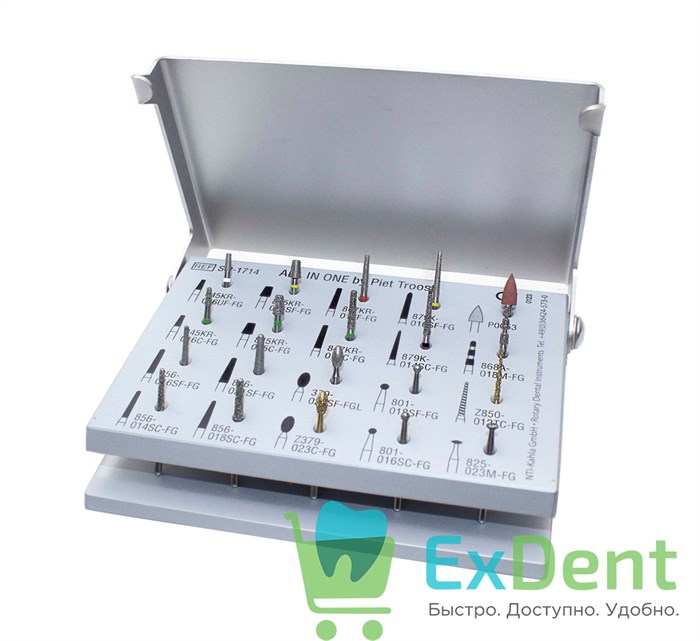 SET-1714 Набор для препарирования под цельнокерамические реставрации (20 предметов) 18666 - фото 30571