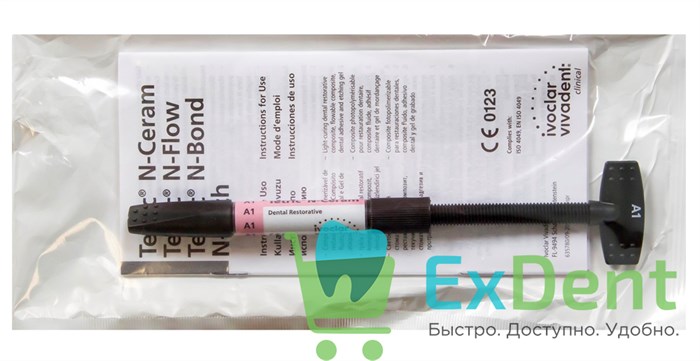 Tetric (Тетрик) N-Ceram A1 эмаль - наногибридный рентгеноконтрастный композит (3,5 г) 15428 - фото 30662