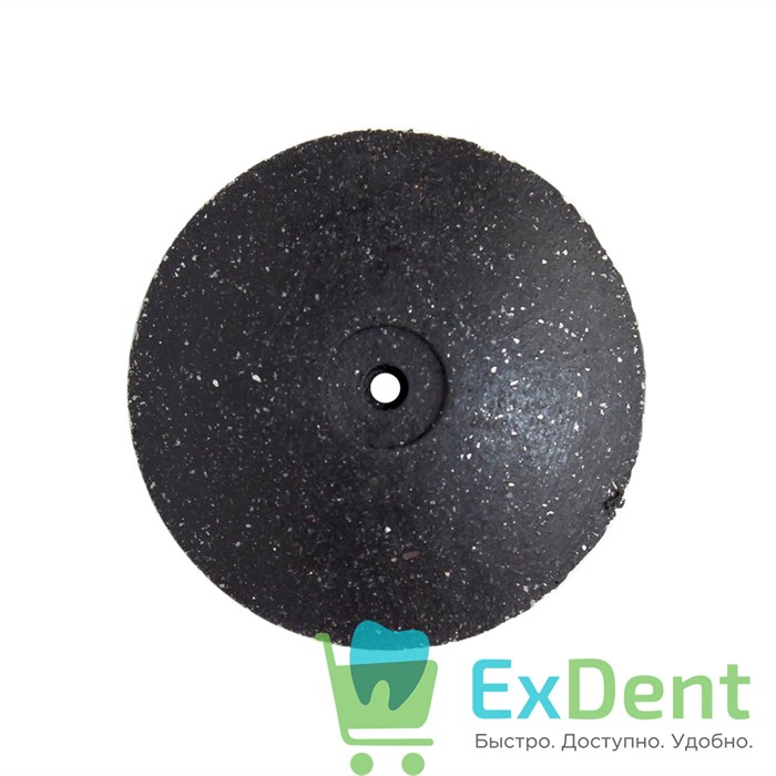Диск силиконовый для пластмассы и металла, черный тонкий (22 мм) 16572 - фото 30830
