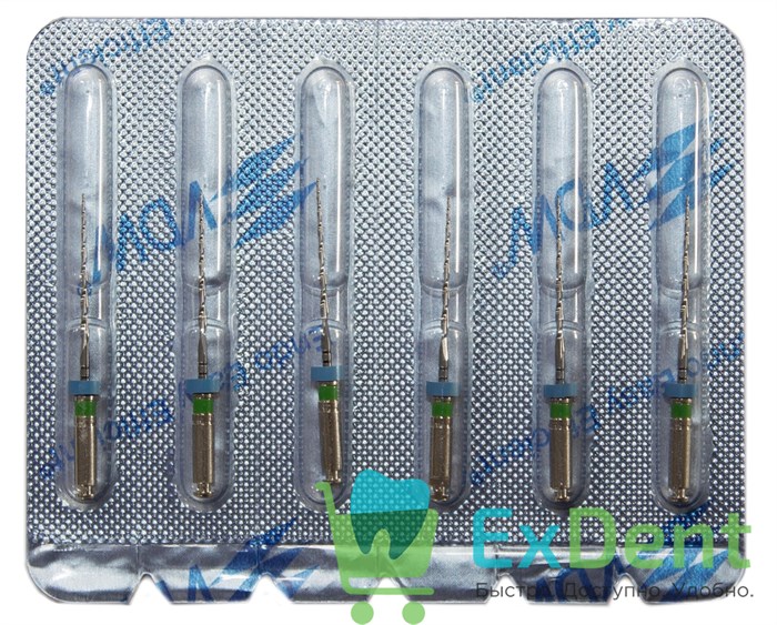 Mtwo-File NiTi №35/.04, 16/21 мм, система вращающихся файлов, блистер (6 шт) 15686 - фото 30881