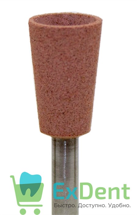 Полир (головка резиновая) P1935 RA, розовый, чаша - для предварительного полирования композитов 14507 - фото 31076