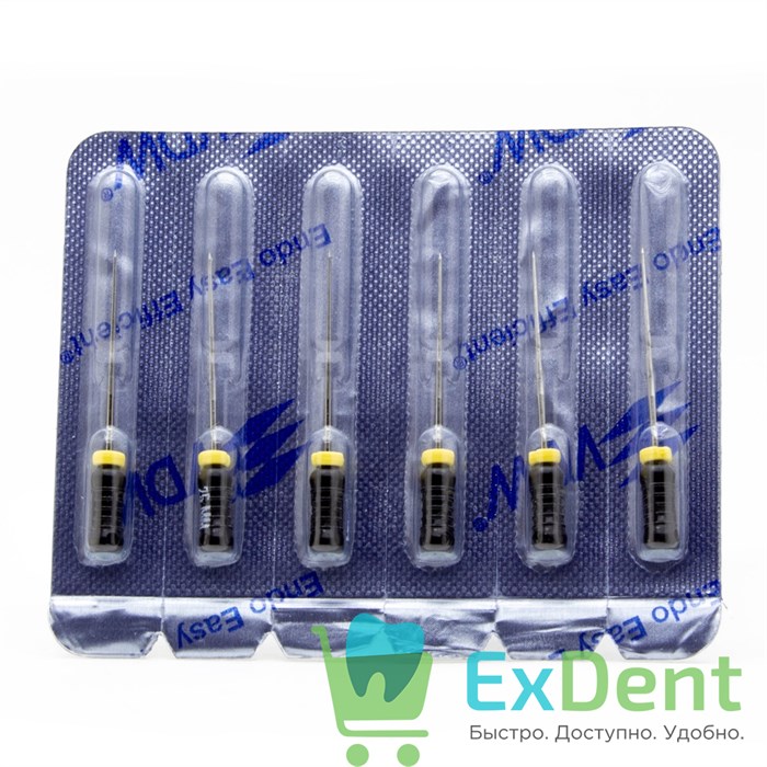 Spreader (Спредер) Finger №40, 25 мм, VDW, для латеральной конденсации гуттаперчи (6 шт) 20386 - фото 31165