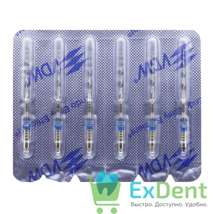 Mtwo-File NiTi №30/.06, 21/31 мм, система вращающихся файлов, блистер (6 шт) 19416 - фото 31167