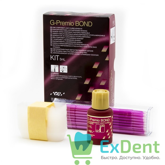 G-PremioBond (Джи Премиум бонд) - однокомпонент самопротравливающий светоотверждаемый адгезив (5 мл) 12602 - фото 1655