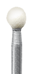 NAS06 FG Головка керамическая NTI Арканзас, шаровидный, для финирования композитов 19152 - фото 31241