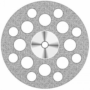 Диск алмазный Superflex (22 mm) NTI желтый с двухсторонним покрытием 19084 - фото 31267