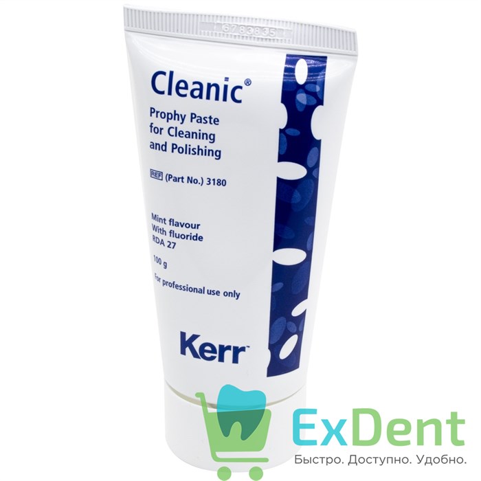 Паста полировочная Cleanic с фтором, вкус мяты (100 г) 20595 - фото 31687