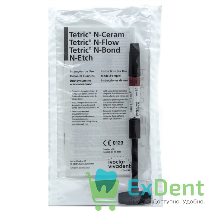 Tetric (Тетрик) N-Ceram A4 эмаль - наногибридный рентгеноконтрастный композит (3,5 г) 17791 - фото 31810