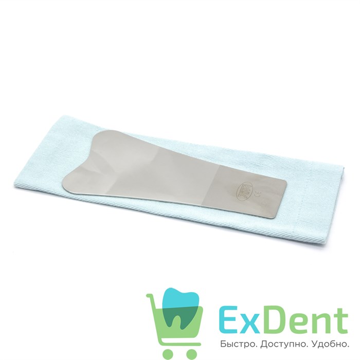 Зеркало фотографическое L (140-74 мм) для окклюзионных поверхностей, изогнутые лопатки, нерж.сталь 18384 - фото 31886