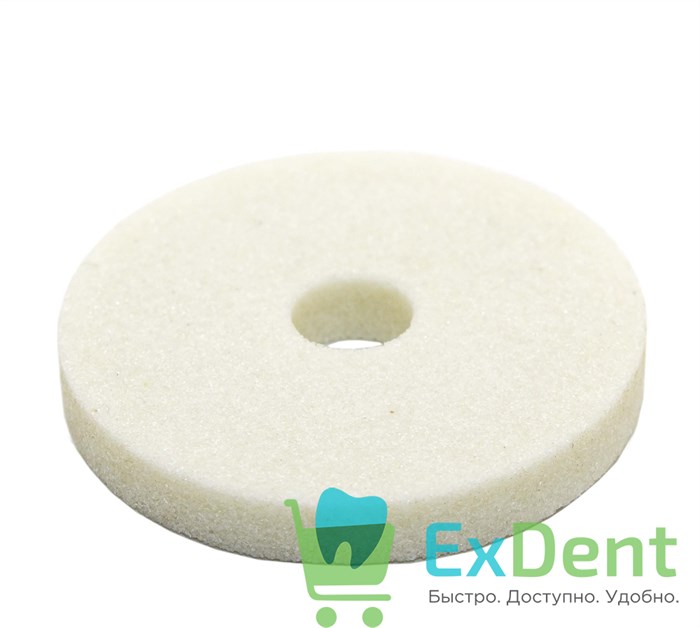 Круги абразивный шлифовальные 50 x 7 x 10 мм тонкий белый 17265 - фото 32561