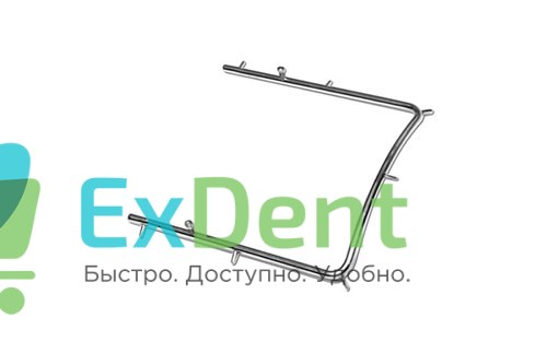 Рамка для латексного листа раббердама (коффердама) (93 х 91 мм) с фиксатором нити, металлическая 21189 - фото 32581