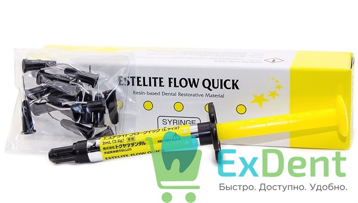 Estelite (Эстелайт) Flow Quick A4 - среднетекучий композитный материал для реставраций (3,6 г) 19196 - фото 32669