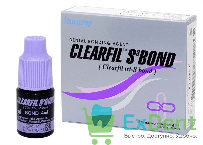Clearfil (Клеарфил) tri-S Bond Kit - однокомпонентный самопротравливающий светоотв. адгезив (4 мл) 12610 - фото 1728