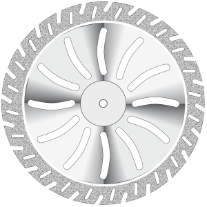 Диск алмазный для гипса двухстороннее покрытие 3,0мм 21249 - фото 33361