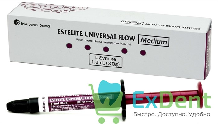 Estelite (Эстелайт) Universal Flow Medium L A3 - композитный материал средней текучести (3 г) 20614 - фото 33520
