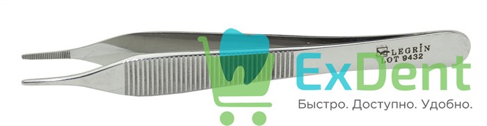 Пинцет прямой ADSON (12 см) 20876 - фото 33593