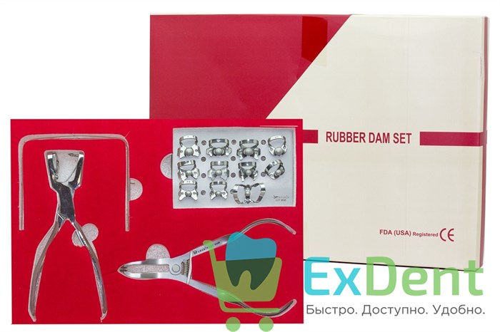 Набор Legrin: щипцы, пробойник, рамка, 11 кламмеров на подставке 21554 - фото 33620