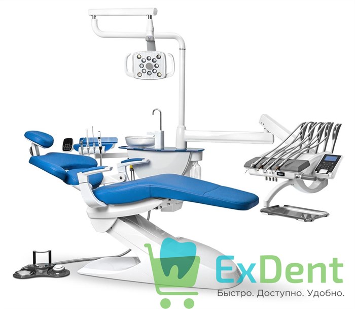 Стоматологическая установка Mercury 1000 верхняя подача инструментов, со стулом врача 16006 - фото 33744