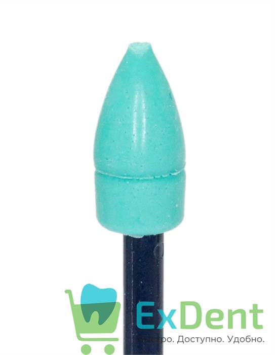 Полир Kagayaki Ensmart Pin - зеленый (средняя) пламя, для полировки композита (1 шт) 14697 - фото 33935