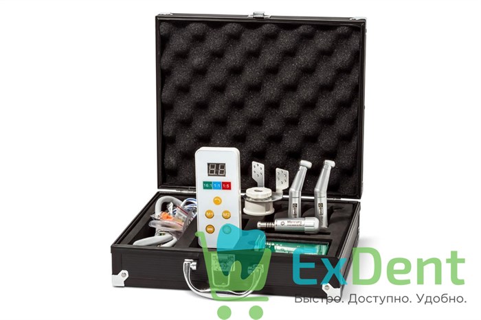 Микромотор электрический бесщеточный Mercury Star 400 EM комплект с двумя наконечниками 13840 - фото 34147