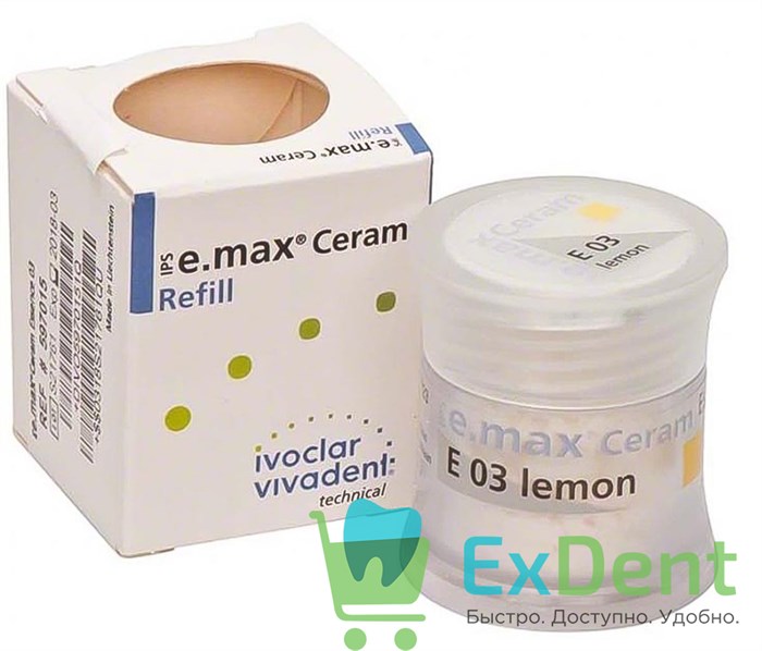 IPS e.max Ceram Essence - 03 порошковый краситель лимонный (5 г) 19399 - фото 34390