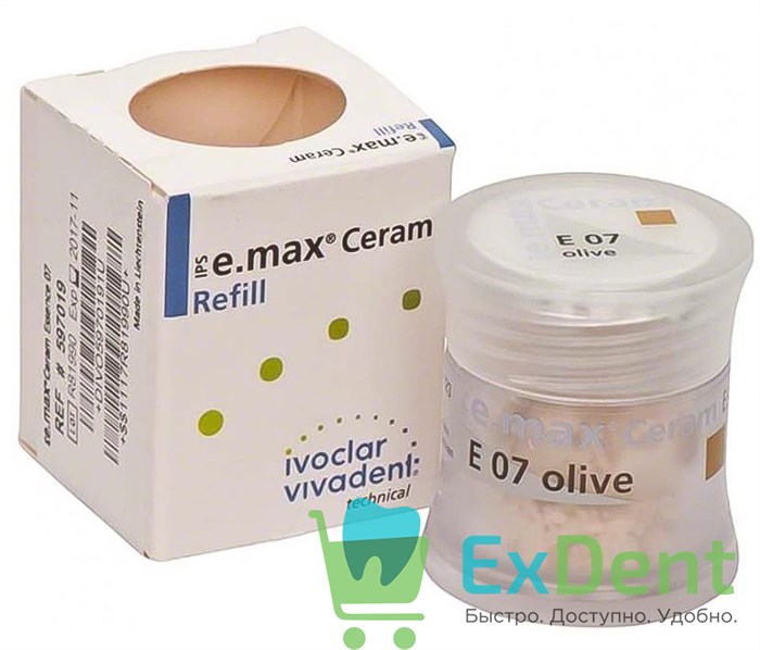 IPS e.max Ceram Essence - 07 порошковый краситель оливковый (5 г) 17189 - фото 34393