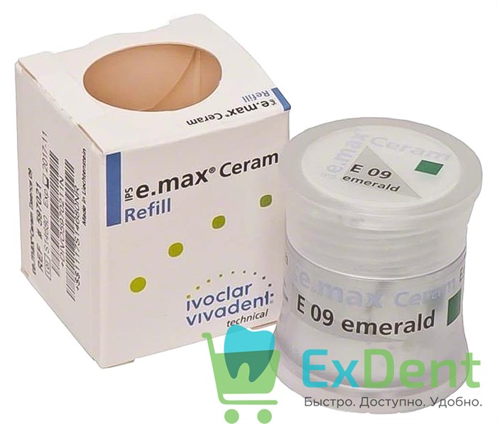 IPS e.max Ceram Essence - 09 порошковый краситель изумрудный (5 г) 19015 - фото 34394