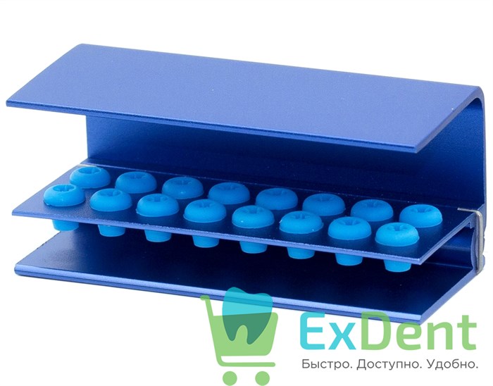 Бокс (подставка) для боров, на 16 инстр, автоклавируемый JAAN Bur Box 19332 - фото 34660