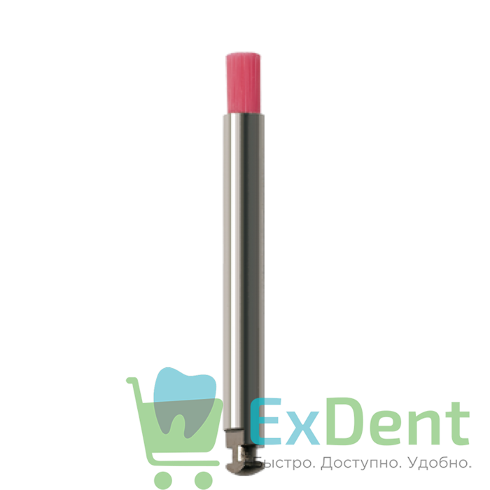 P1473 RA Щетка полировочная NTI розовая (мягкая) D = 2 мм, длина 3,5 мм 14710 - фото 34730